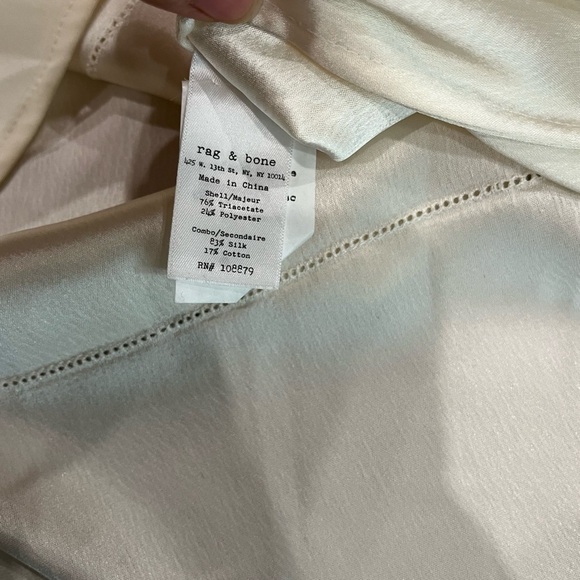 [8]RAG&BONE Intermix Dropwaist Button Sleeveless Shift Dress Belt Silk Blend - Picture 3 of 6